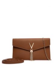 Valentino Torebka Luxe VBS9XJ17 Brązowy. Brązowe torebki do ręki damskie Valentino, bez wzorów, ze skóry, bez dodatków. Za 439.99 zł.