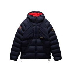 Kurtka puchowa Napapijri A-Moesa Puf. Niebieskie kurtki sportowe męskie Napapijri, m, bez wzorów, z puchu, bez kaptura, narciarskie. W wyprzedaży za 1,188.00 zł.