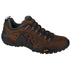 Buty trekkingowe Merrell Intercept J598633 brązowe. Brązowe trekkingi męskie bez zapięcia. Za 826.66 zł.