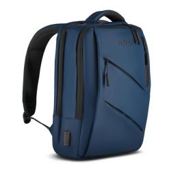 Plecak na laptop NILS NC4502 15 l z portami USB i USB-C. Czarne plecaki męskie Nils, bez wzorów, z materiału, biznesowe. Za 109.00 zł.