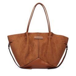 Torebka KARL LAGERFELD. Brązowe shopperki damskie KARL LAGERFELD, bez wzorów, bez dodatków. Za 849.99 zł.