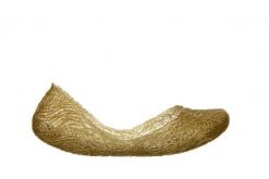 Baleriny Melissa Campana Flow Ad Gold 010427, Złoty, Guma - 35-36. Żółte balerinki damskie Melissa, na lato, bez wzorów, z gumy, bez obcasa, bez zapięcia. W wyprzedaży za 206.10 zł.