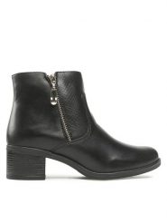 Lasocki Botki ARC-BLANKA-14 Czarny. Czarne botki damskie Lasocki, bez wzorów, ze skóry, bez obcasa, na słupku, bez zapięcia. Za 269.99 zł.