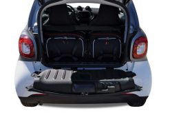 Torby Do Bagażnika Smart Fortwo Coupe 2014-2019 2Szt Kjust. Czarne torby podróżne damskie KJUST, bez wzorów, z kauczuku. Za 471.00 zł.