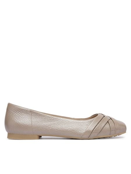 Caprice Baleriny 9-22102-46 Beżowy. Brązowe balerinki damskie Caprice, bez wzorów, ze skóry, bez obcasa, bez zapięcia. Za 270.99 zł.