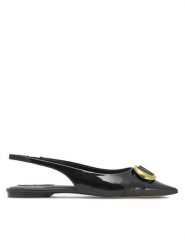 Nine West Sandały WFA2551-1 Czarny. Czarne sandały damskie Nine West, bez wzorów, ze skóry, bez obcasa, na płaskiej podeszwie, bez zapięcia. Za 139.99 zł.