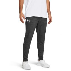Spodnie dresowe męskie Under Armour Rival Terry Jogger. Niebieskie spodnie sportowe męskie Under Armour, m, bez wzorów, z dresówki, trekkingowe. Za 159.99 zł.