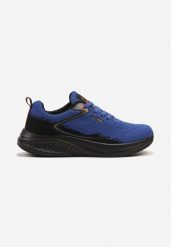 Niebieskie Buty Sportowe z Materiałową Cholewką przed Kostkę Odavene. Niebieskie buty sportowe męskie Born2be, bez wzorów, z materiału, przed kostkę, bez zapięcia. Za 109.99 zł.