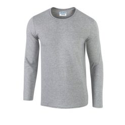 Koszulka Z Długim Rękawem Unisex Softstyle Dla Dorosłych. Brązowe bluzki damskie GILDAN, s, bez wzorów, sportowe, bez kołnierzyka, bez ramiączek. Za 77.99 zł.