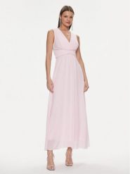 Rinascimento Sukienka wieczorowa CFC0117736003 Różowy Regular Fit. Czerwone sukienki damskie Rinascimento, s, bez wzorów, z syntetyku, wizytowe, bez kołnierzyka, bez ramiączek. Za 359.99 zł.