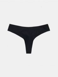 Dół od bikini stringi - czarny. Czarne stroje kąpielowe damskie Sinsay, l, bez wzorów. Za 12.99 zł.