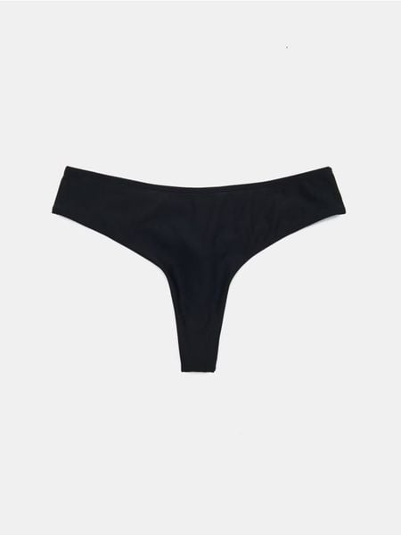 Dół od bikini stringi - czarny. Czarne stroje kąpielowe damskie Sinsay, l, bez wzorów. W wyprzedaży za 10.99 zł.