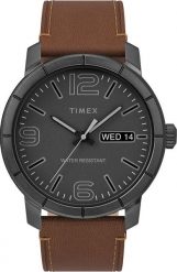 Zegarek Timex Zegarek męski Timex TW2W15446 brązowy. Brązowe zegarki męskie Timex, bez wzorów. Za 399.00 zł.