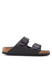 Birkenstock Klapki Arizona 1019069 Czarny. Czarne klapki męskie Birkenstock, bez wzorów, ze skóry, bez zapięcia. Za 397.79 zł.