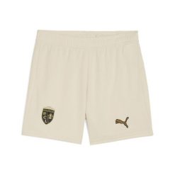 Młodzieżowe szorty RC Lens 25/26 PUMA Alpine Snow Matte Gold White Beige. Biała szorty damskie Puma, bez wzorów, ze lnu, młodzieżowe. Za 179.00 zł.