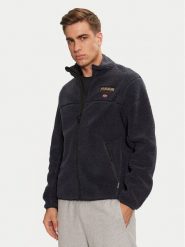 Napapijri Polar T-Tynik Fz NP0A4IA91761 Granatowy Regular Fit. Niebieskie bluzy sportowe męskie Napapijri, m, bez wzorów, z polaru, bez kaptura. Za 619.99 zł.