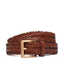 Pasek Tommy Hilfiger. Brązowe paski męskie Tommy Hilfiger. Za 269.99 zł.