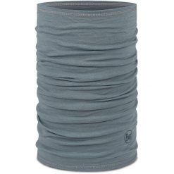 Komin na szyję - Bandana BUFF Merino Lightweight Solid. Brązowe szaliki męskie Buff, bez wzorów, z wełny. Za 109.99 zł.