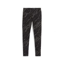 Damskie legginsy z grafiką ESS+ ANIMAL PUMA Black. Czarne legginsy damskie Puma, bez wzorów. W wyprzedaży za 134.95 zł.