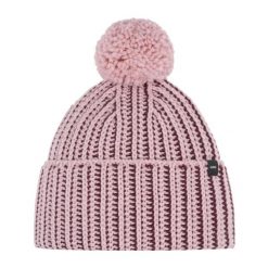 Czapka Eisbar Ronda Pompon MÜ. Czerwone czapki damskie Eisbar, bez wzorów, z wełny. W wyprzedaży za 215.54 zł.