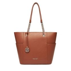 Torebka Nine West. Brązowe shopperki damskie Nine West, bez wzorów, bez dodatków. Za 249.99 zł.