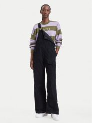 Roxy Ogrodniczki Trailblazer Overall ERJWO03022 Czarny Regular Fit. Czarne spodnie materiałowe damskie Roxy, bez wzorów, z bawełny. Za 369.99 zł.