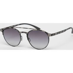 Adidas Originals - Okulary AOM003. Szare okulary przeciwsłoneczne damskie adidas Originals, okrągłe. W wyprzedaży za 149.90 zł.