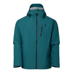 Męska Kurtka Wodoodporna Breathe Out. Zielone kurtki męskie Dare 2B, l, bez wzorów, z materiału, z kapturem. Za 465.99 zł.