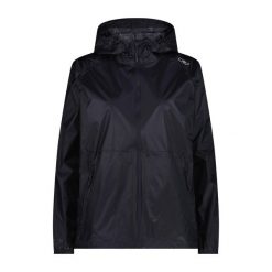 Kurtka damska turystyczna CMP 35X7376. Czarne kurtki sportowe damskie CMP, l, bez wzorów, bez ramiączek, bez kaptura. Za 223.50 zł.