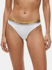 Calvin Klein Underwear Stringi LV00QF8875 Biały. Białe majtki damskie Calvin Klein Underwear, z bawełny. Za 84.99 zł.