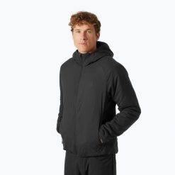 Kurtka puchowa męska Helly Hansen Verglas Hooded Insulator. Czarne kurtki męskie Helly Hansen, m, bez wzorów, z puchu, sportowe, bez kaptura. Za 629.99 zł.
