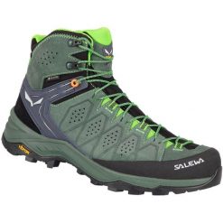 Buty Trekkingowe Męskie Salewa Alp Trainer 2 Mid Gtx. Zielone trekkingi męskie Salewa, z gore-texu, bez zapięcia. Za 1,015.85 zł.
