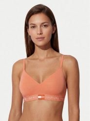 Tommy Hilfiger Biustonosz braletka Heritage Moulded Push-Up Bralette UW0UW05715 Pomarańczowy. Brązowe biustonosze Tommy Hilfiger, bez wzorów, z bawełny. Za 169.99 zł.