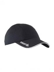 Czapka Craft elite. Czarne czapki damskie Craft, bez wzorów, z materiału. Za 169.50 zł.
