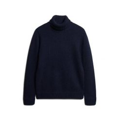 Sweter z golfem Superdry Merchant Store. Niebieskie swetry męskie Superdry, na zimę, m, bez wzorów, bez kołnierzyka, bez ramiączek. Za 485.05 zł.