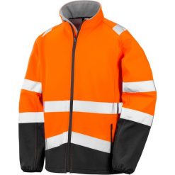 Kurtka Result Softshell polyester. Brązowe kurtki męskie RESULT, xl, bez wzorów, z poliesteru, bez kaptura. Za 192.25 zł.
