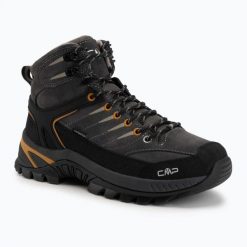 Buty trekkingowe męskie CMP Rigel 2.0 Mid Waterproof. Brązowe trekkingi męskie CMP, ze skóry, przed kolano, bez zapięcia. Za 438.00 zł.