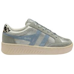 Damskie zamszowe buty sportowe Gola Superslam Blaze II. Szare obuwie sportowe damskie Gola, bez wzorów, z zamszu, bez zapięcia. Za 464.50 zł.