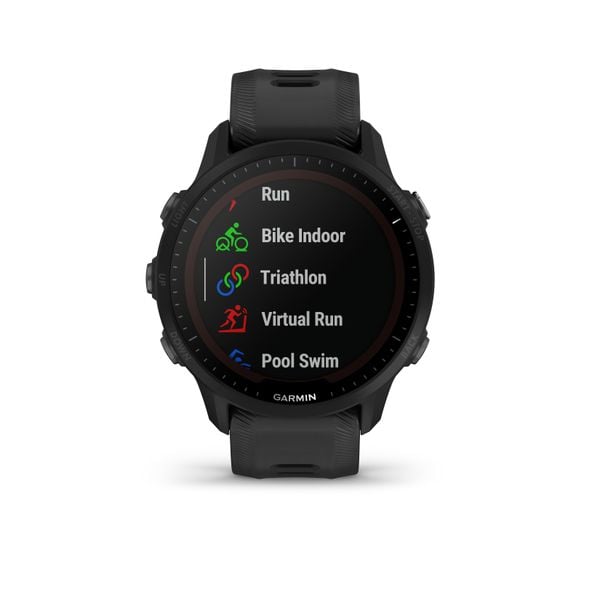 Zegarek sportowy Garmin Forerunner® 955 Solar. Czarne zegarki męskie Garmin, bez wzorów. W wyprzedaży za 2,274.45 zł.