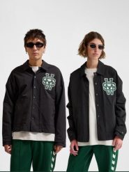 Kurtka Hummel Coach HSW. Czarne kurtki sportowe damskie Hummel, na wiosnę, xs, bez wzorów, z materiału, bez ramiączek, bez kaptura, trekkingowe. Za 271.00 zł.