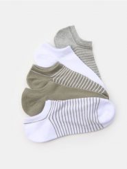 Skarpetki 5 pack - zielony. Zielone skarpetki damskie Sinsay, bez wzorów. Za 10.99 zł.