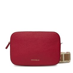 Torebka Coccinelle. Czerwone listonoszki damskie Coccinelle, bez wzorów, bez dodatków. Za 589.99 zł.