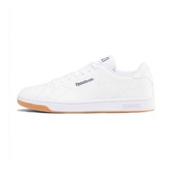 Buty do chodzenia męskie Reebok Court Clean. Białe buty sportowe męskie Reebok, bez wzorów, z materiału, bez zapięcia, do biegania. Za 275.00 zł.
