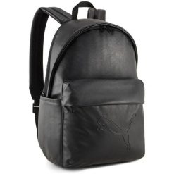 Plecak Puma Essentials Pu Backpack 20L. Czarne plecaki męskie Puma, bez wzorów, z materiału. Za 390.00 zł.