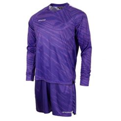 Zestaw koszulek bramkarskich Stanno Trick. Fioletowe bluzy męskie STANNO, bez wzorów, sportowe, bez ramiączek, bez kaptura. Za 285.50 zł.