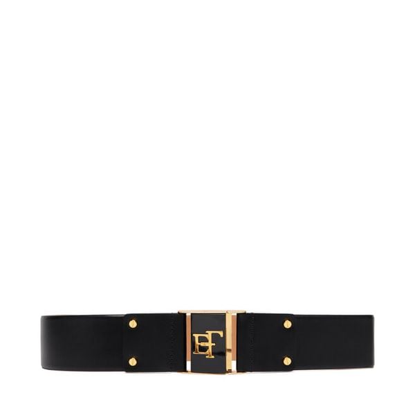 Pasek Damski Elisabetta Franchi. Czarne paski damskie Elisabetta Franchi, bez wzorów. Za 689.99 zł.