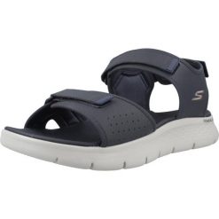 Sandały Skechers Model Go Walk Flex Kolor Niebieski. Niebieskie sandały męskie Skechers, na lato, bez wzorów, z syntetyku, bez zapięcia. Za 269.99 zł.