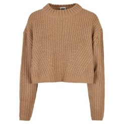 Damski oversizowy sweter Urban Classics GT. Brązowe swetry nierozpinane damskie Urban Classics, na zimę, bez wzorów, bez kołnierzyka, bez ramiączek. Za 214.00 zł.