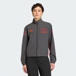 Bluza Dresowa Audi Revolut F1 Team Mechanics. Czarne bluzy damskie Adidas, s, bez wzorów, z dresówki, sportowe, bez ramiączek, bez kaptura. Za 479.00 zł.