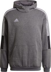 Adidas adidas Tiro 21 Sweat Hoody bluza 805 : Rozmiar - L. Bluzy męskie Adidas, l, bez wzorów, bez ramiączek, bez kaptura. Za 184.26 zł.